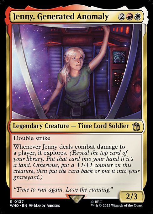 Jenny, Generated Anomaly (WHO)