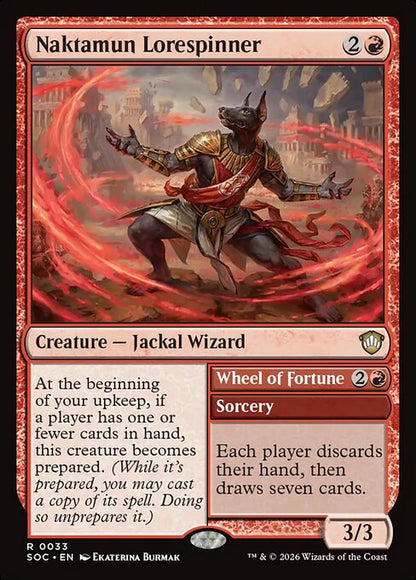 Naktamun Lorespinner // Wheel of Fortune (SOC)