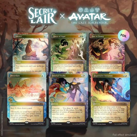 SLD: Secret Lair x Avatar: The Last Airbender: One with the Elements - Rainbow Foil Edition