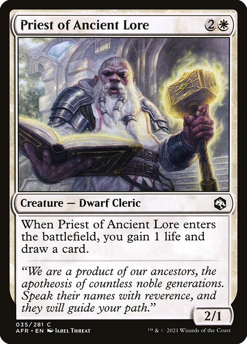 Priest of Ancient Lore (AFR)