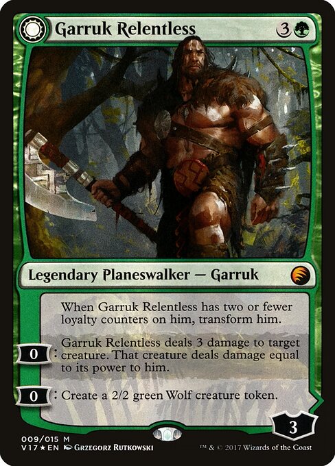 Garruk Relentless // Garruk, the Veil-Cursed (V17)