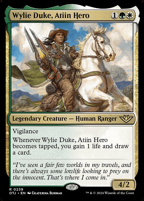 Wylie Duke, Atiin Hero (OTJ)