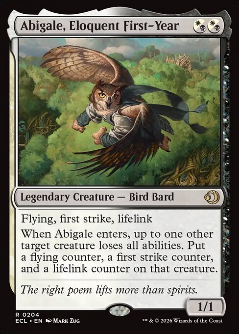 Abigale, Eloquent First-Year (ECL)