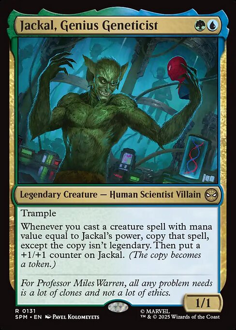 Jackal, Genius Geneticist (SPM)
