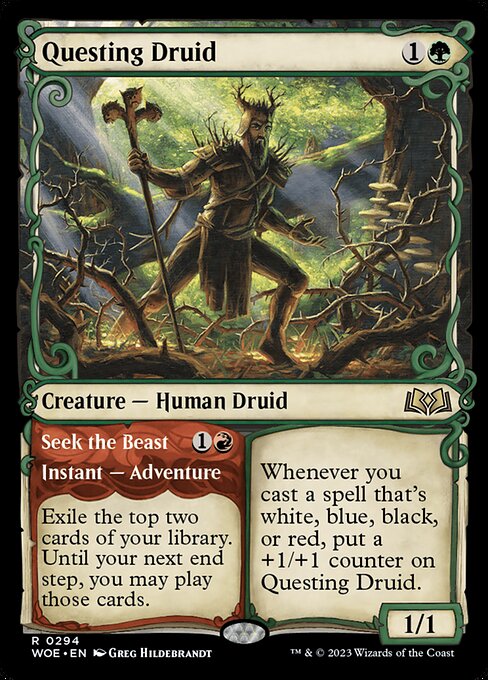 Questing Druid // Seek the Beast (WOE)