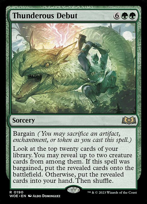 Thunderous Debut (WOE)