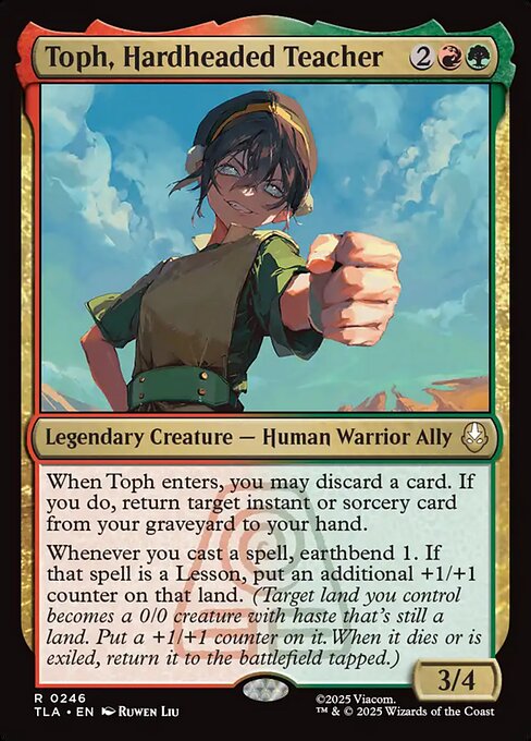 Toph, Hardheaded Teacher (TLA)
