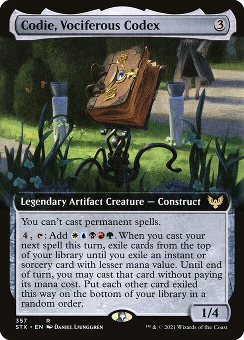 Codie, Vociferous Codex (STX)
