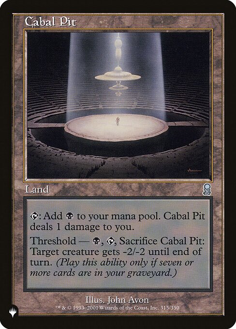 Cabal Pit (PLST)