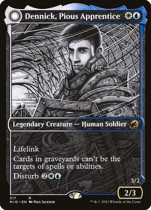 Dennick, Pious Apprentice // Dennick, Pious Apparition (MID)