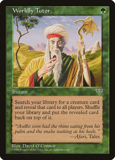 Worldly Tutor (MIR)