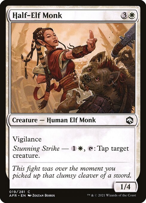 Half-Elf Monk (AFR)