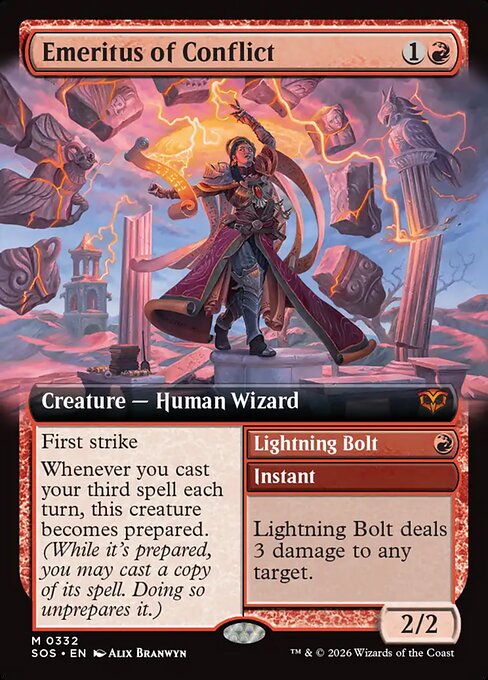 Emeritus of Conflict // Lightning Bolt (SOS)