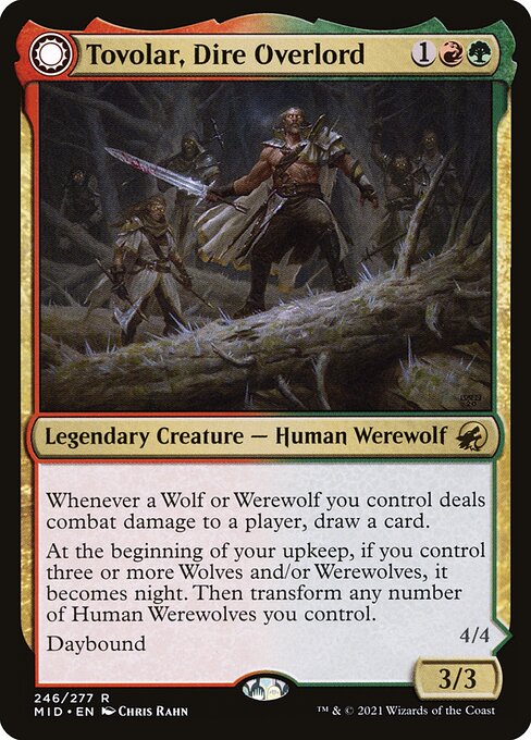 Tovolar, Dire Overlord // Tovolar, the Midnight Scourge (MID)