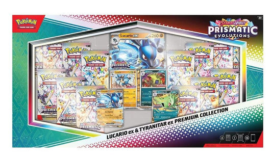 Poke: Prismatic Evolutions Lucario ex & Tyranitar ex Premium Collection
